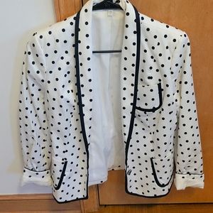 Size 6 express polkadot blazer